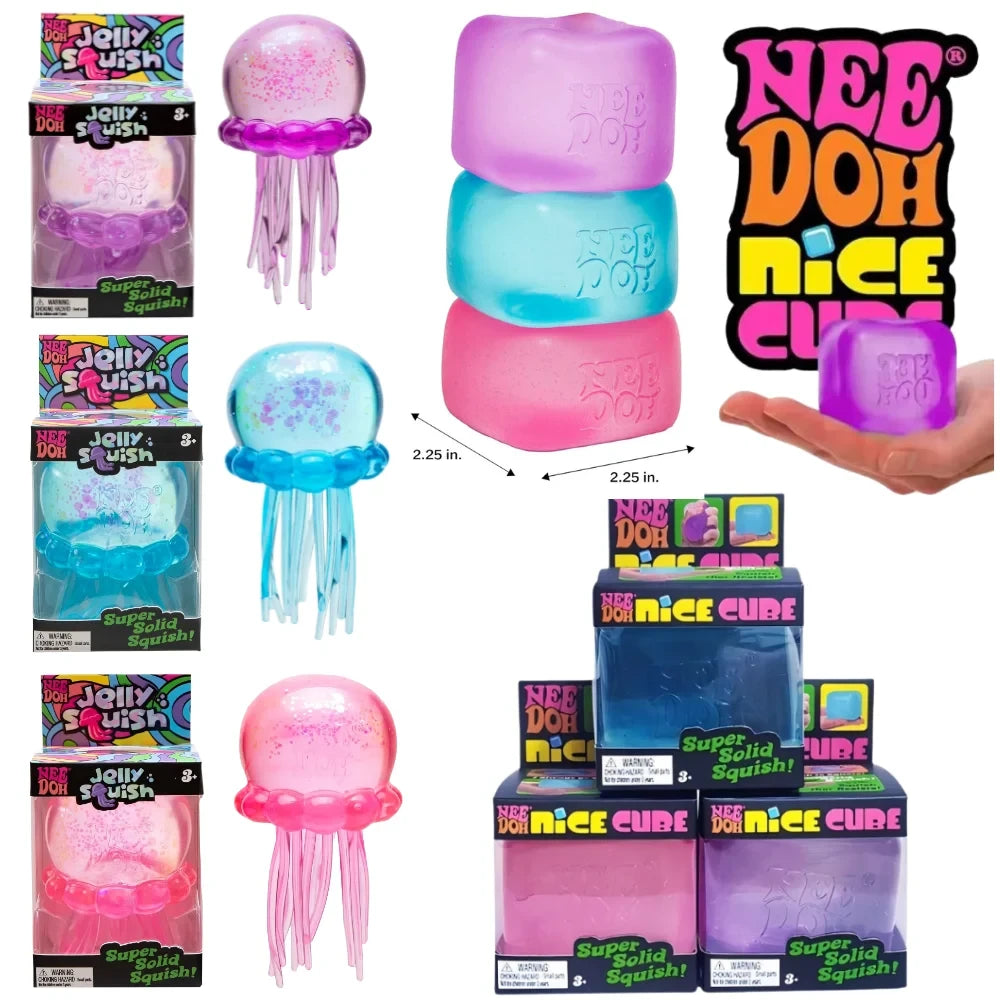 Jellyfish & Cube Squish Toy