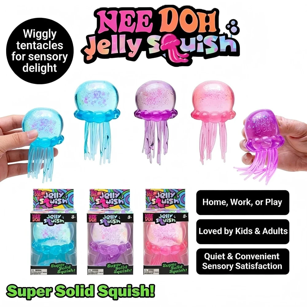 Jellyfish & Cube Squish Toy